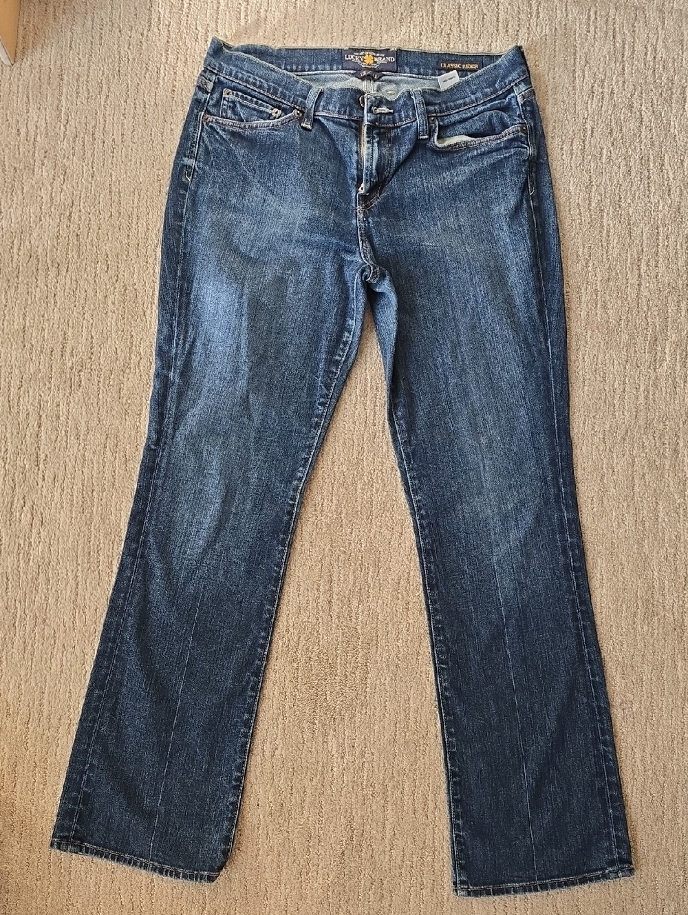 Lucky Brand "Classic Rider" Women's Dark Blue Boot-Cut Jeans